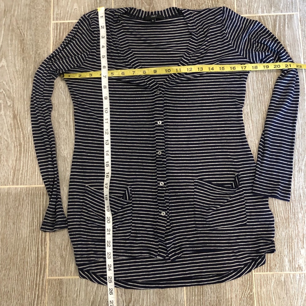 Tart Women’s Shirt Size Small Striped Button Front - Picture 4 of 5